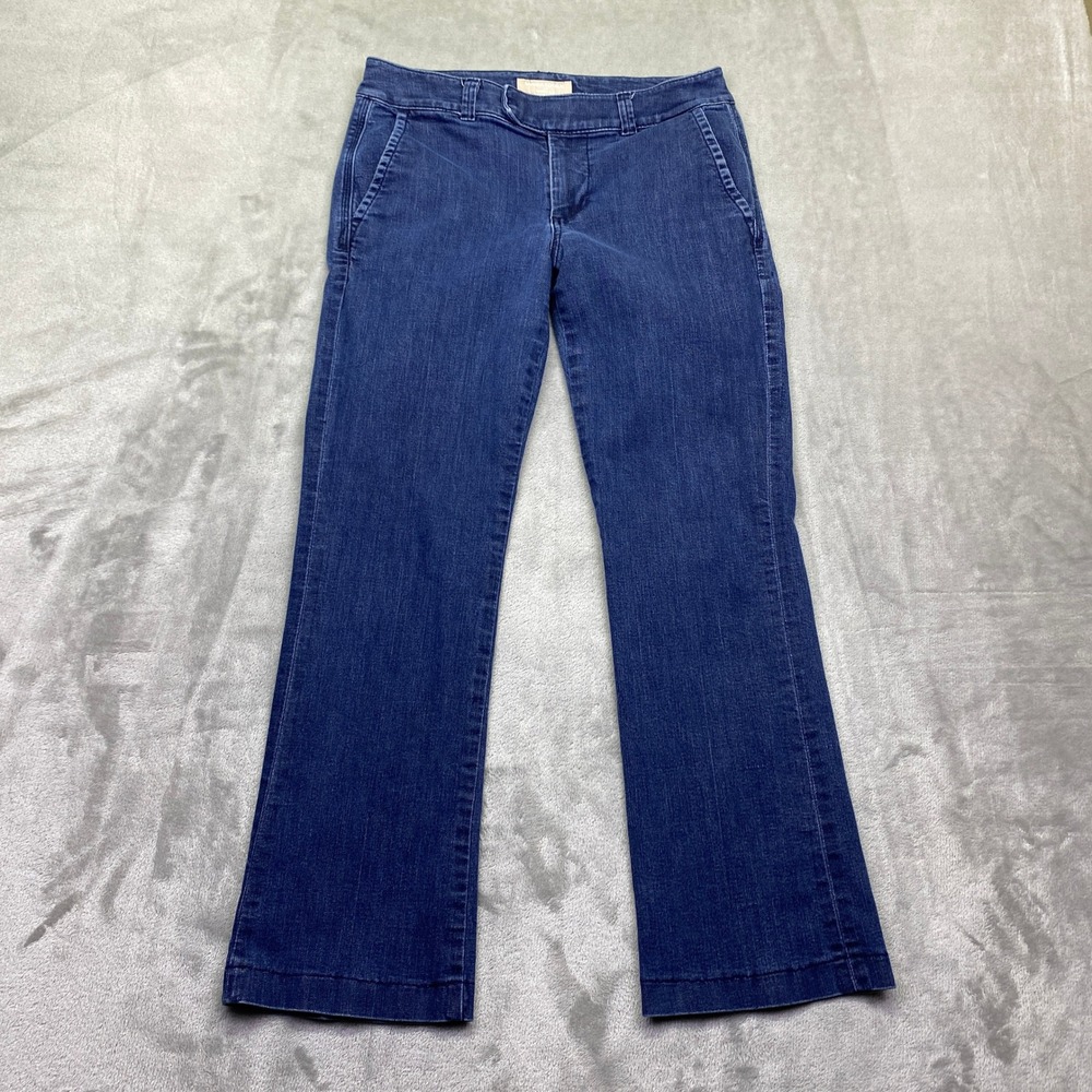 Banana Republic Trouser Jean Dark Rinse Blue Size 27/4 Grunge Western Preppy